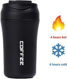 لیوان ترمویی استیل ۱۳ اونسی دربدار مدل COFFEE