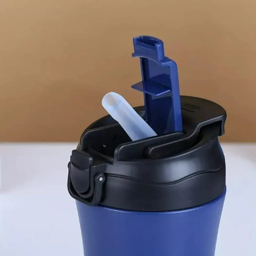 لیوان ترمویی استیل ۱۳ اونسی دربدار مدل COFFEE