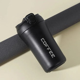 لیوان ترمویی استیل ۱۳ اونسی دربدار مدل COFFEE