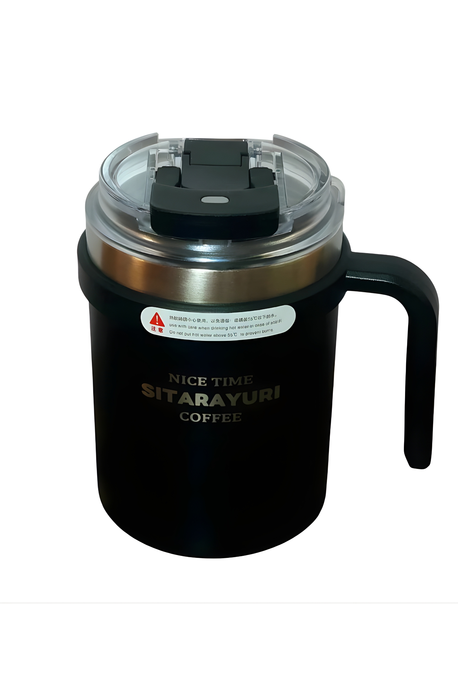 تراول ماگ سیتارایوری ۵۰۰ میلیلیتری – استیل ۳۰۴، دوحالته و دستهدار