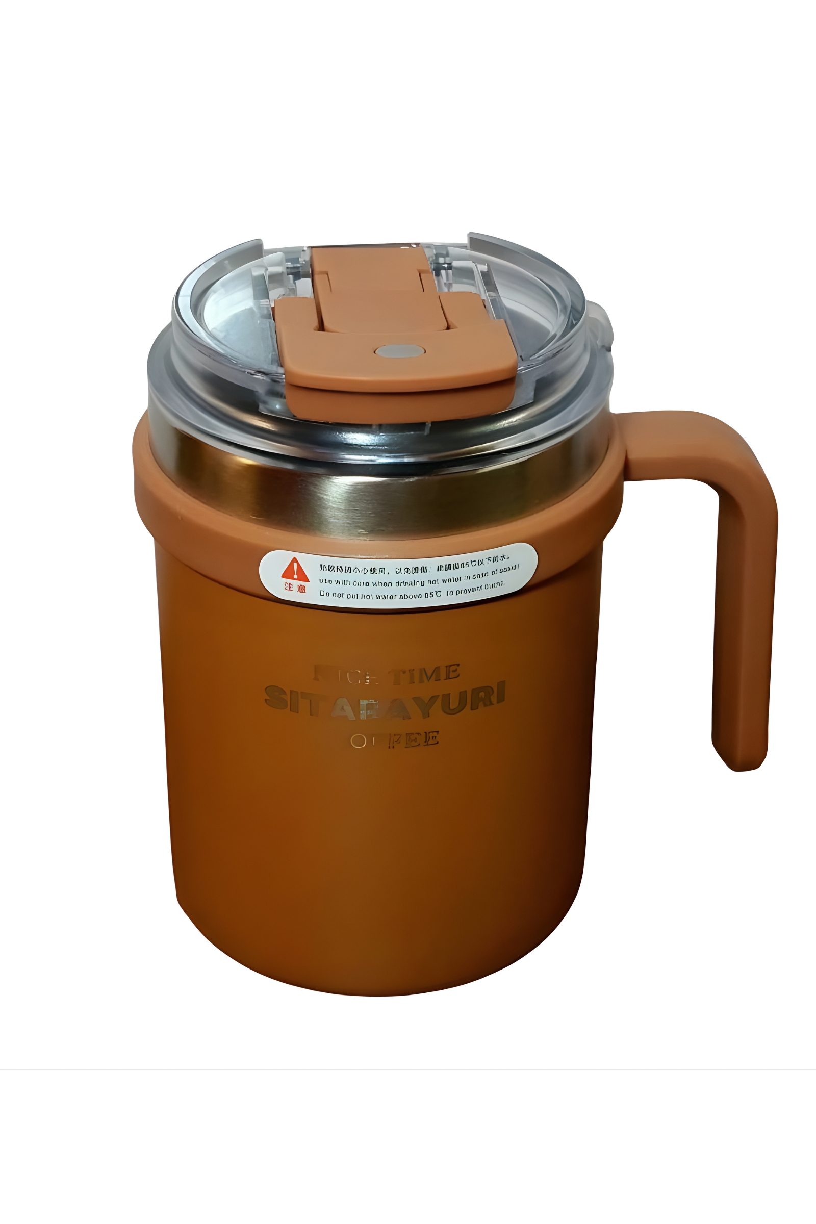 تراول ماگ سیتارایوری ۵۰۰ میلیلیتری – استیل ۳۰۴، دوحالته و دستهدار