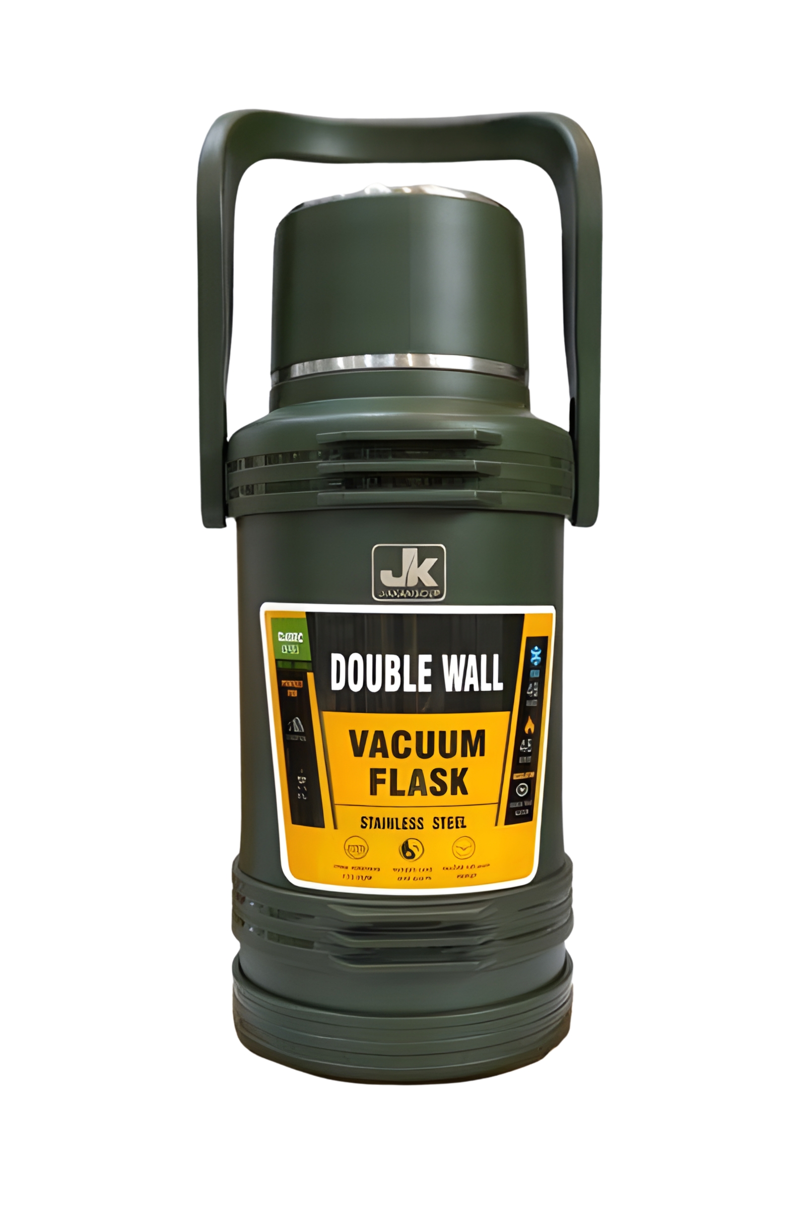 فلاسک استیل جیکا JK – دوجداره، مقاوم و مناسب سفر (۱۸۰۰ / ۲۵۰۰ / ۳۰۰۰ / ۴۰۰۰ میل)
