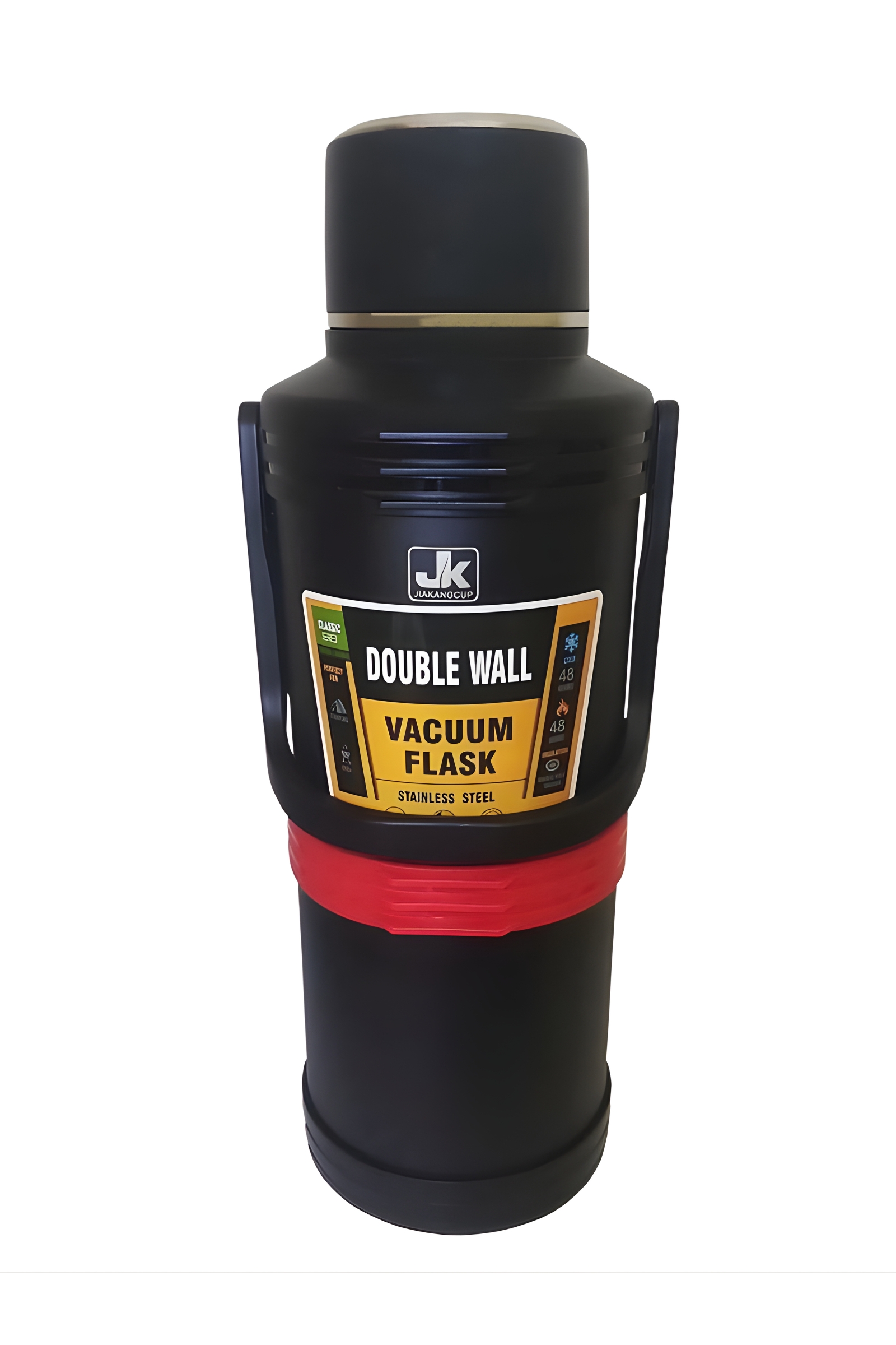 فلاسک استیل جیکا JK – دوجداره، مقاوم و مناسب سفر (۱۸۰۰ / ۲۵۰۰ / ۳۰۰۰ / ۴۰۰۰ میل)