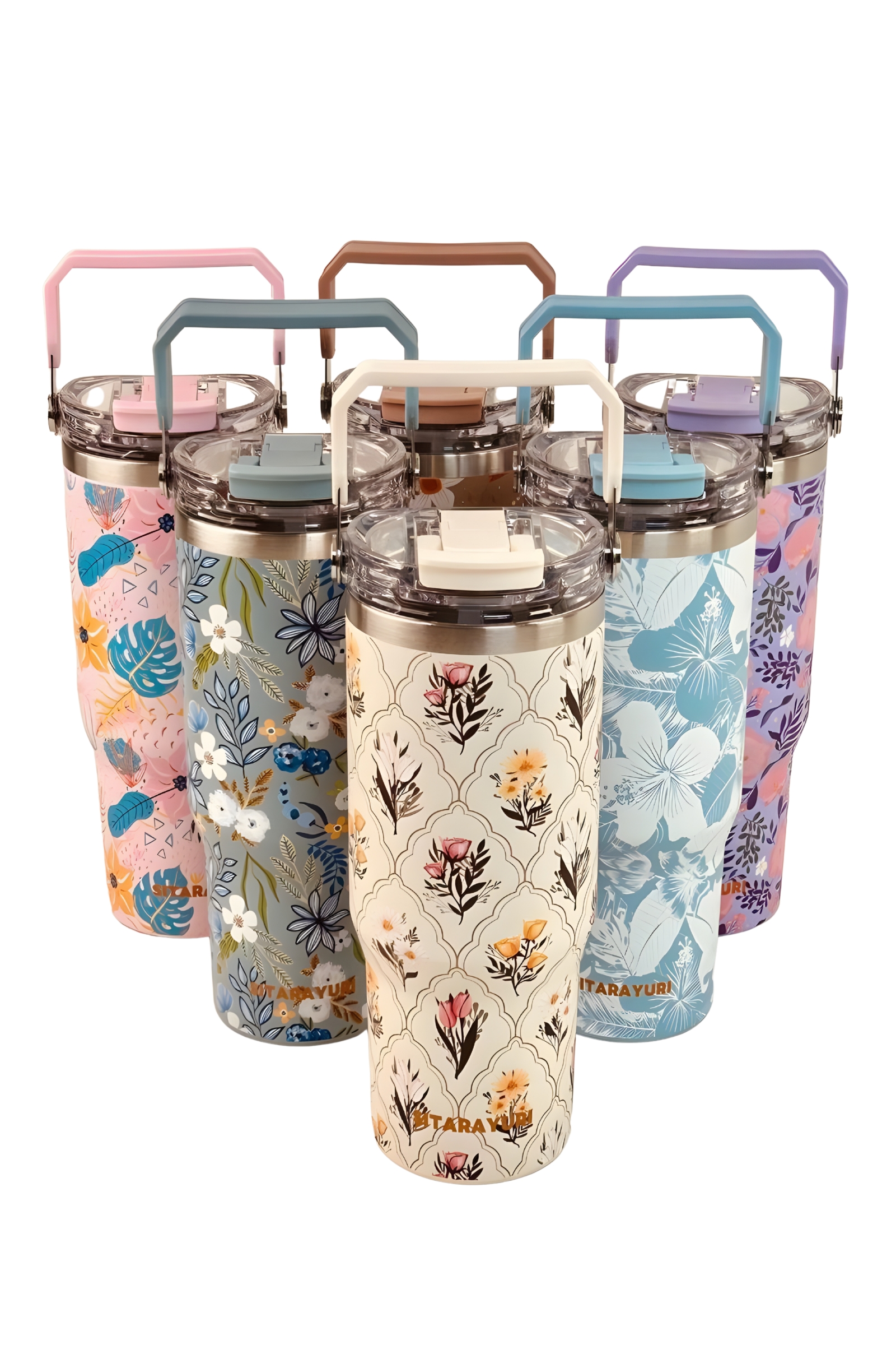 ماگ املر گلدار دستهدار SITARAYURI ظرفیت 900 میلیلیتر – ۶ طرح