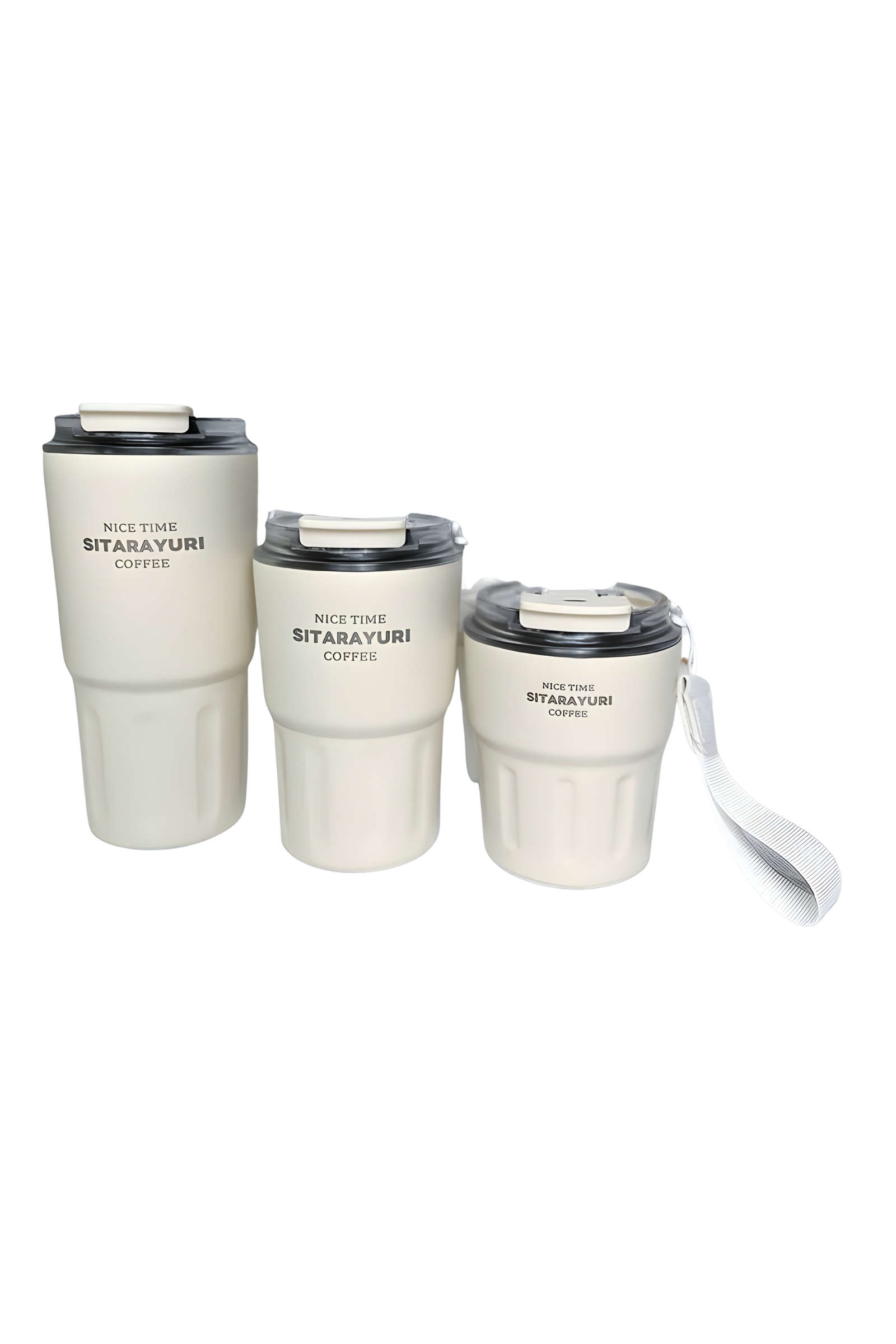 تراول ماگ استیل دوجداره سیتارایوری مدل NICE TIME ظرفیت 290/360/600 میلیلیتر