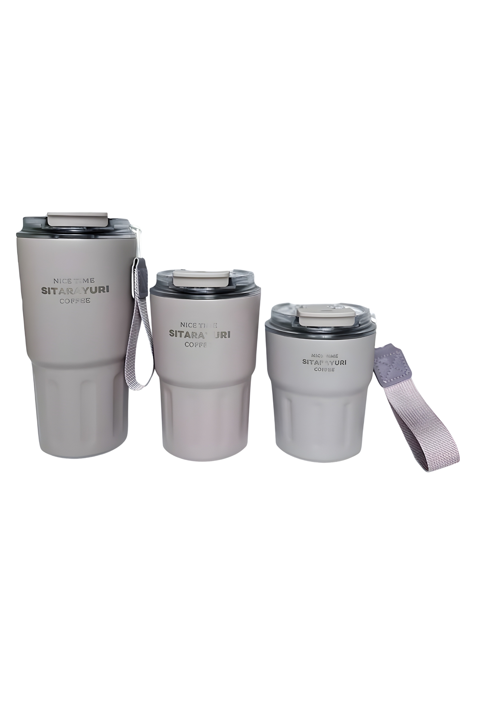 تراول ماگ استیل دوجداره سیتارایوری مدل NICE TIME ظرفیت 290/360/600 میلیلیتر