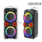 اسپیکر قابلحمل بلوتوثی مدل ZQS10218 با نور RGB و میکروفون بیسیم