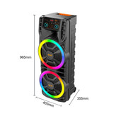 اسپیکر قابلحمل بلوتوثی مدل ZQS12203 با نور RGB و میکروفون بیسیم