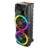 اسپیکر قابلحمل بلوتوثی مدل ZQS12203 با نور RGB و میکروفون بیسیم