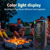 اسپیکر قابلحمل بلوتوثی مدل ZQS8258 با نور RGB و دو میکروفون بیسیم