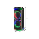 اسپیکر قابلحمل بلوتوثی مدل ZQS8249 با نور RGB و میکروفون بیسیم