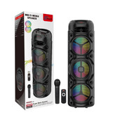 اسپیکر قابلحمل بلوتوثی مدل ZQS8308 با نور RGB و میکروفون بیسیم