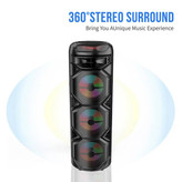 اسپیکر قابلحمل بلوتوثی مدل ZQS8301 با نور RGB و میکروفون بیسیم