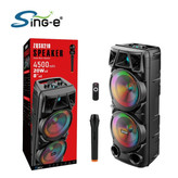 اسپیکر قابلحمل بلوتوثی مدل ZQS8210 با نور RGB و میکروفون بیسیم