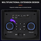 اسپیکر قابلحمل بلوتوثی مدل ZQS8255 با نور RGB و میکروفون بیسیم