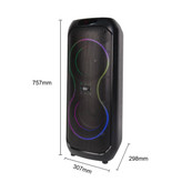 اسپیکر قابلحمل بلوتوثی مدل ZQS8255 با نور RGB و میکروفون بیسیم
