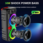 اسپیکر قابلحمل بلوتوثی مدل ZQS8275 با نور RGB و میکروفون سیمی